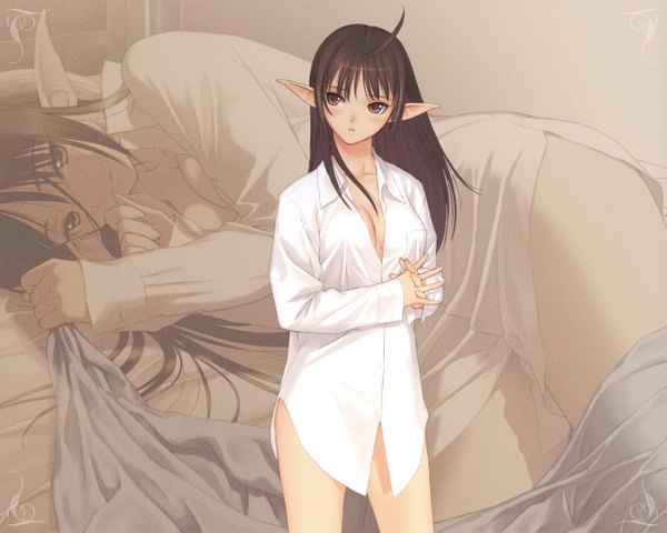 Anime picture 1280x1024 with shining (series) shining tears shining wind xecty tony taka light erotic girl