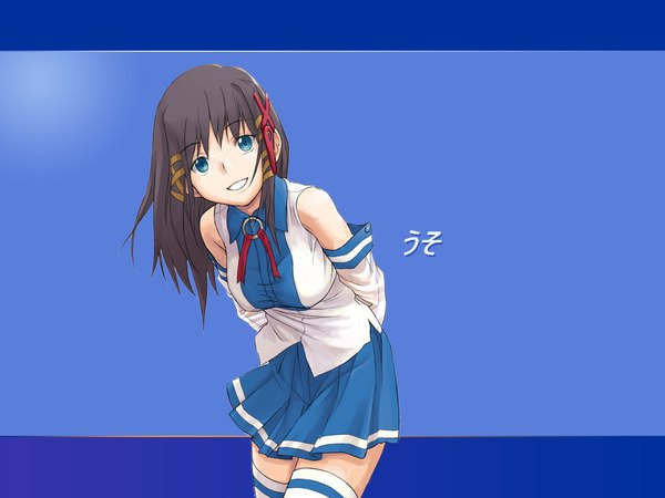 Anime picture 1024x768 with os-tan windows (operating system) xp-tan (saseko) blue background tagme