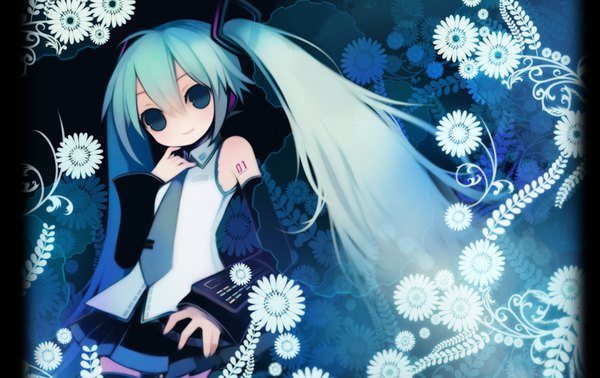 Anime picture 1900x1200 with vocaloid hatsune miku puti devil highres girl