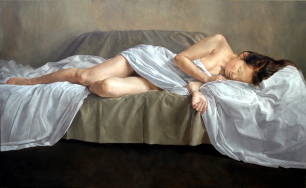 イラスト 2477x1526 と カスミ カヲル ソロ highres light erotic 茶色の髪 wide image 全身 lying realistic sleeping covering 女の子 ベッド