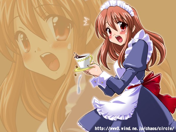 Anime picture 1600x1200 with suzumiya haruhi no yuutsu kyoto animation asahina mikuru maid girl