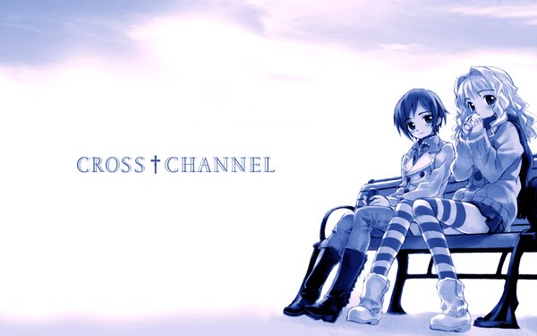 Anime picture 1920x1200 with cross channel highres wide image multicolored