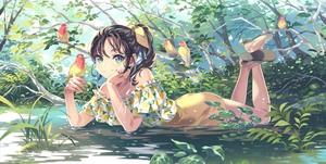 Anime picture 1350x680