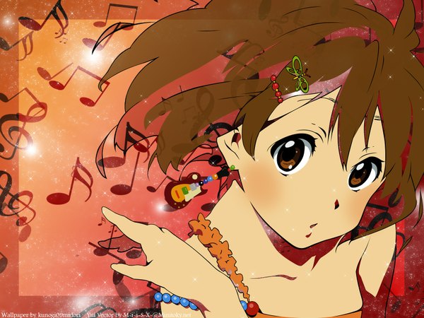 Anime picture 1600x1200 with k-on! kyoto animation hirasawa yui short hair girl