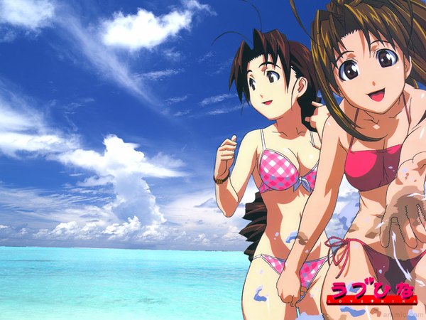 Anime picture 1024x768 with love hina narusegawa naru girl swimsuit tagme