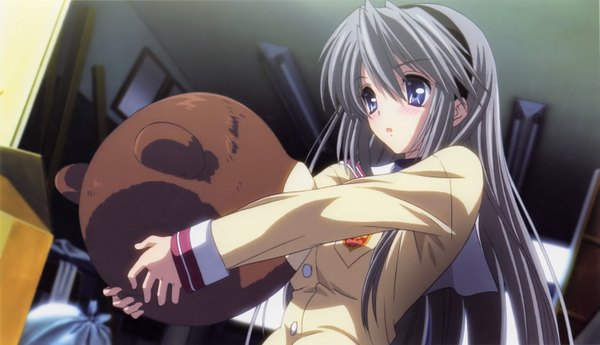 Anime picture 2901x1672 with clannad key (studio) sakagami tomoyo highres wide image