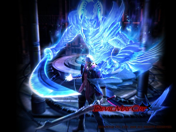 Anime picture 1600x1200 with devil may cry nero (devil may cry) realistic wallpaper boy monster