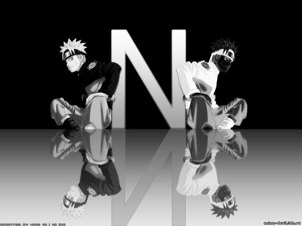 Anime picture 1024x768 with naruto studio pierrot naruto (series) uzumaki naruto short hair sitting facial mark monochrome whisker markings jinchuriki boy