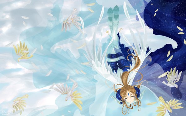 Anime picture 1920x1200 with aa megami-sama anime international company belldandy highres wide image