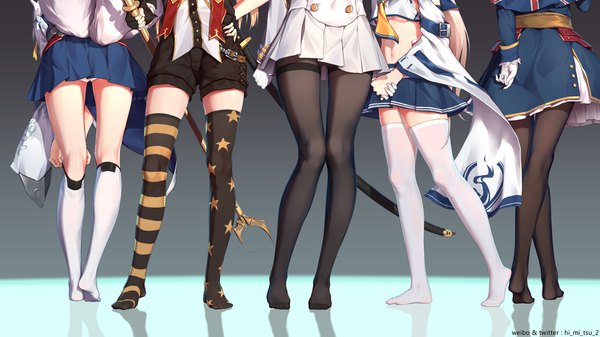 Аниме картинка 1920x1080 с azur lane takao (azur lane) ayanami (azur lane) kaga (azur lane) cleveland (azur lane) hood (azur lane) cleveland (devil fever) (azur lane) tokinohimitsu длинные волосы высокое разрешение грудь лёгкая эротика светлые волосы широкое изображение несколько девушек держать подписанный уши животного белые волосы причёска конский хвост