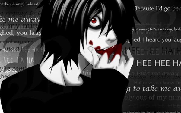 Anime picture 1920x1200 with death note madhouse l (death note) highres wide image