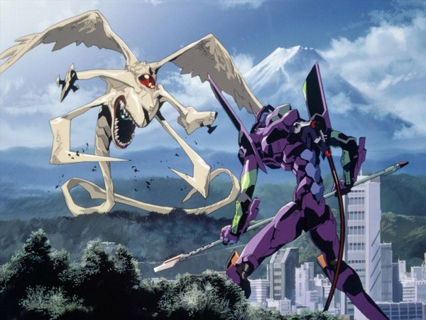 Anime picture 1024x768 with neon genesis evangelion gainax eva 01 tagme