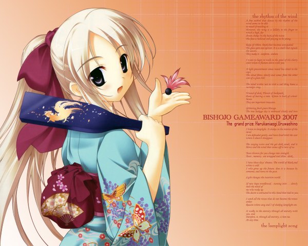 Anime picture 1280x1024 with japanese clothes kimono tagme