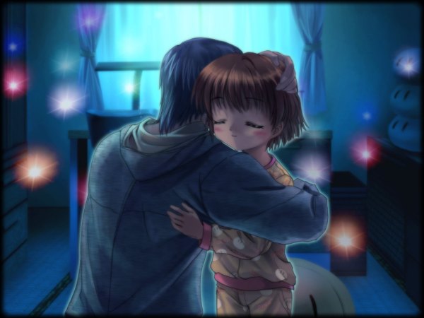 Anime picture 1280x960 with clannad key (studio) okazaki ushio okazaki tomoya mutsuki (moonknives) christmas