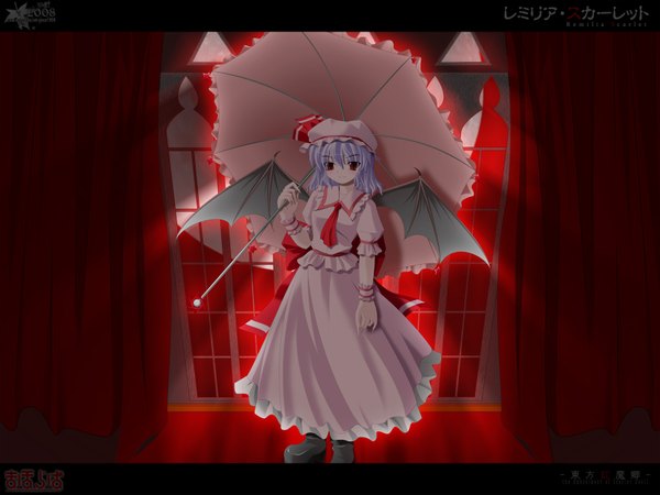 Anime picture 1600x1200 with touhou remilia scarlet side b girl skirt wings skirt set