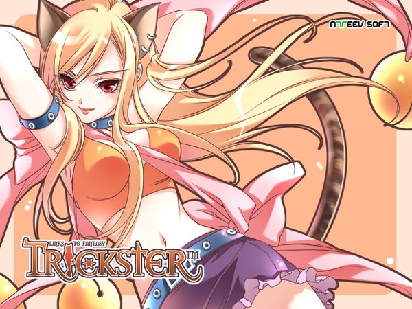 Anime picture 1280x960 with trickster trickster revolution cat (trickster) shirahane nao animal ears cat girl girl