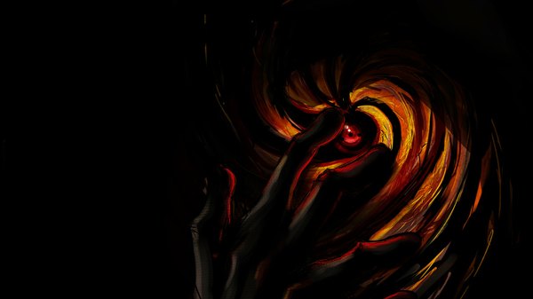 Anime picture 1920x1080 with naruto studio pierrot naruto (series) uchiha obito tobi single highres red eyes wide image akatsuki sharingan boy mask