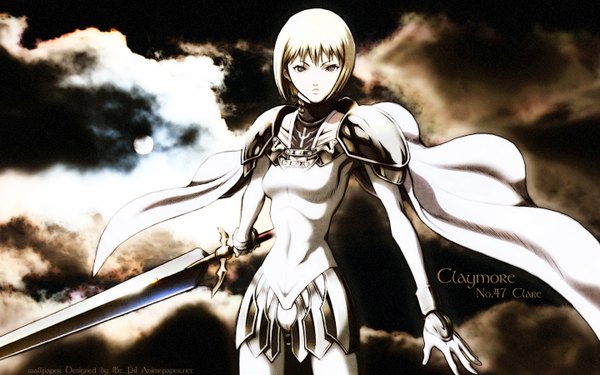 Anime picture 1440x900 with claymore madhouse clare (claymore) wide image