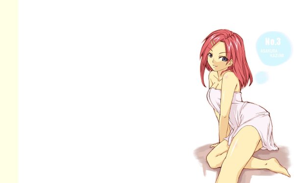 Anime picture 1280x800 with mahou sensei negima! asakura kazumi light erotic wide image