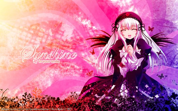 Anime picture 1280x800 with rozen maiden suigintou wide image tagme