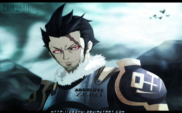 Anime picture 2000x1252 with fairy tail silver (fairy tail) deohvi single highres short hair black hair smile red eyes wide image sunlight inscription coloring watermark letterboxed scar mountain bristle boy animal