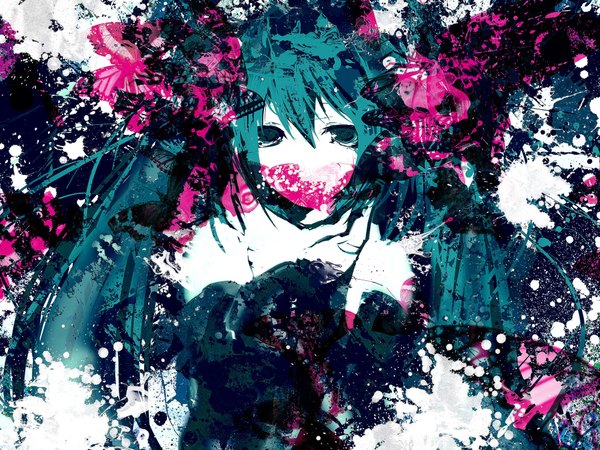 Anime picture 2000x1500 with vocaloid hatsune miku meola highres girl