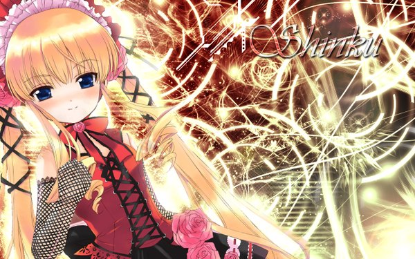 Anime picture 1280x800 with rozen maiden shinku wide image wallpaper character names doll (dolls)