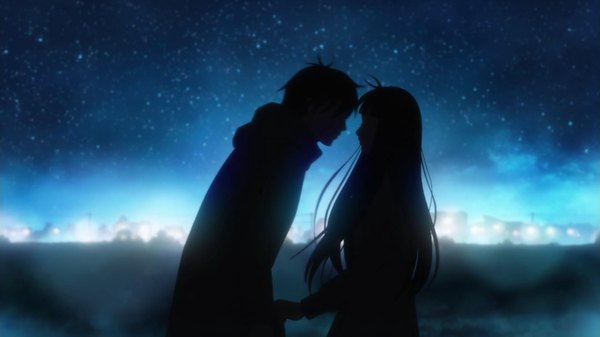 Anime picture 1280x720 with kimi ni todoke production i.g kuronuma sawako kazehaya shouta wide image sky