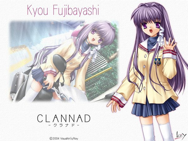 Anime picture 1024x768 with clannad key (studio) fujibayashi kyou tagme