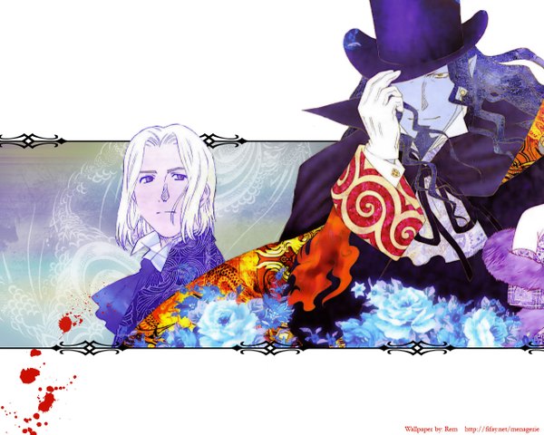 Anime picture 1280x1024 with gankutsuou gonzo hat tagme franz d'epinay