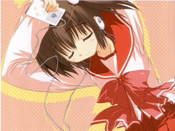 Anime picture 1600x1200 with to heart 2 leaf (studio) yuzuhara konomi headphones tagme