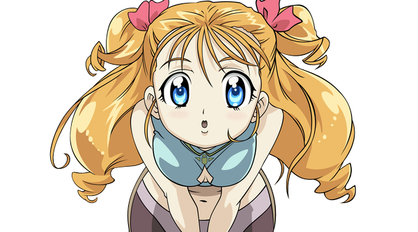 Anime picture 8187x4566 with simoun floe negativezero single long hair looking at viewer highres breasts open mouth blue eyes blonde hair wide image large breasts :o leaning two side up leaning forward transparent background vector rendered