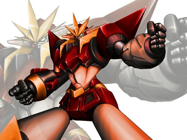 Anime picture 1024x768 with dai-guard dai-guard (robot) single zoom layer mecha super robot takamaru