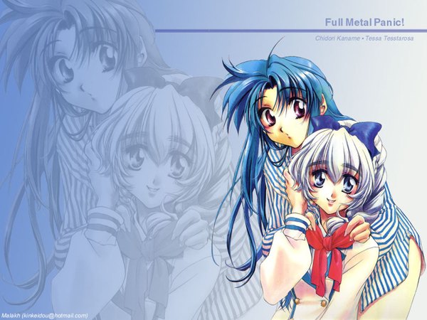 Anime picture 1280x960 with full metal panic! gonzo chidori kaname teletha testarossa tagme