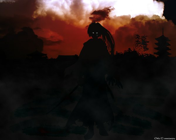 Anime picture 1280x1024 with rurouni kenshin himura kenshin tagme