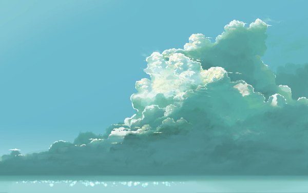 Anime picture 1920x1200 with original hatsuame syoka highres wide image sky cloud (clouds) no people landscape