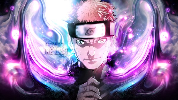 Anime picture 1920x1080 with naruto studio pierrot naruto (series) uzumaki naruto redeye27 single looking at viewer highres short hair blue eyes blonde hair smile wide image wallpaper facial mark portrait whisker markings jinchuriki boy bandage (bandages)