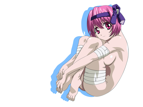 Anime picture 4096x3072 with elfen lied arms corporation nana (elfen lied) highres light erotic full body transparent background vector