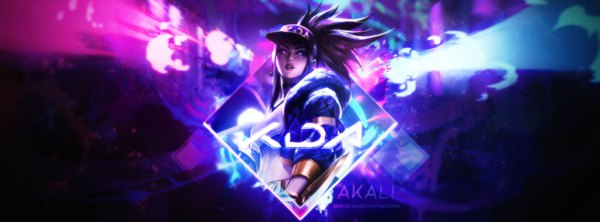 Anime picture 1469x544 with league of legends k/da (league of legends) akali (league of legends) k/da akali senfolina single long hair looking at viewer blue eyes wide image purple hair ponytail parted lips character names logo train interior girl weapon choker jacket