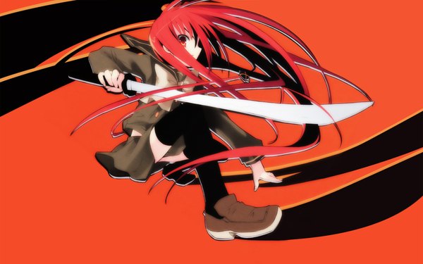 Anime picture 1920x1200 with shakugan no shana j.c. staff shana highres wide image sword