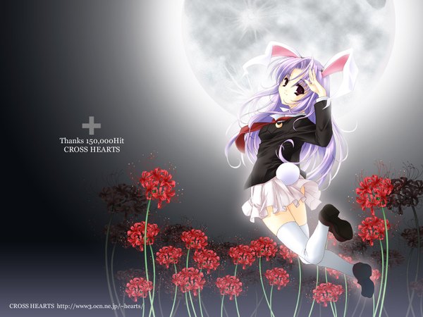 Anime picture 1600x1200 with touhou reisen udongein inaba bunny ears bunny girl girl