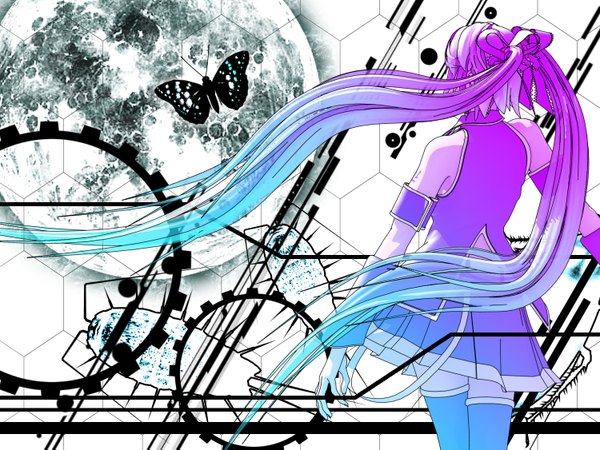 Anime picture 1500x1125 with vocaloid hatsune miku multicolored girl tagme