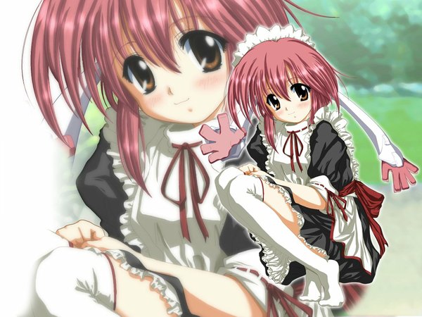 Anime picture 1024x768 with moekan maid tagme