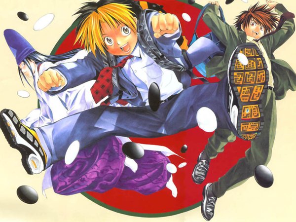 Anime picture 1280x960 with hikaru no go studio pierrot fujiwara no sai shindou hikaru kaga tetsuo boy