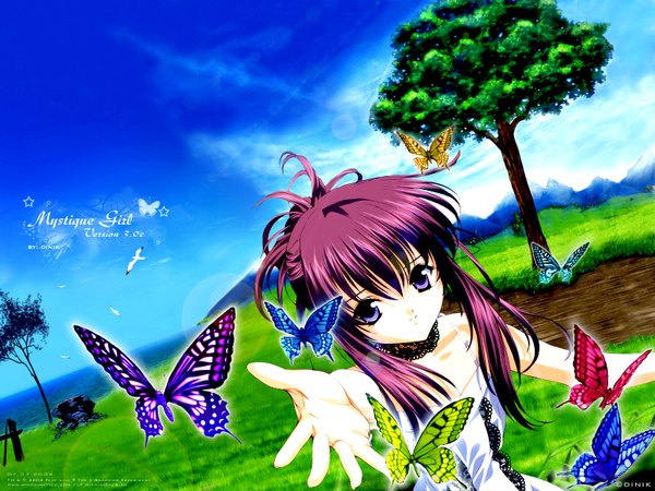 Anime picture 1600x1200 with sister princess zexcs chikage (sister princess) tenhiro naoto insect butterfly