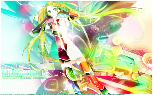 Anime picture 1920x1200 with vocaloid meltdown (vocaloid) hatsune miku highres wide image girl
