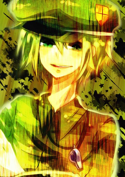 Anime picture 2480x3507 with happy tree friends flippy single tall image highres short hair open mouth green eyes green hair personification boy uniform beret military uniform
