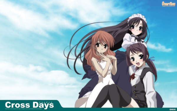 Anime picture 1920x1200 with school days highres wide image sky cross days
