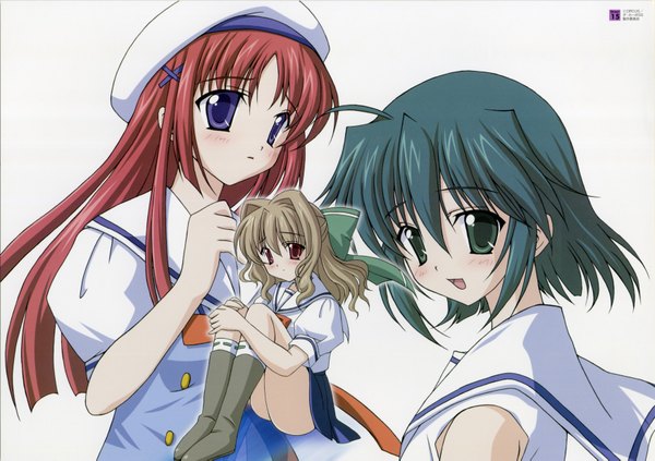 Anime picture 3500x2469 with da capo shirakawa kotori aisia mizukoshi mako highres x hair ornament