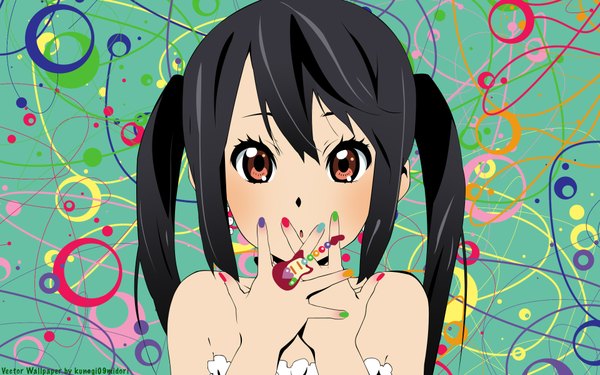 Anime picture 1920x1200 with k-on! kyoto animation nakano azusa highres wide image signed